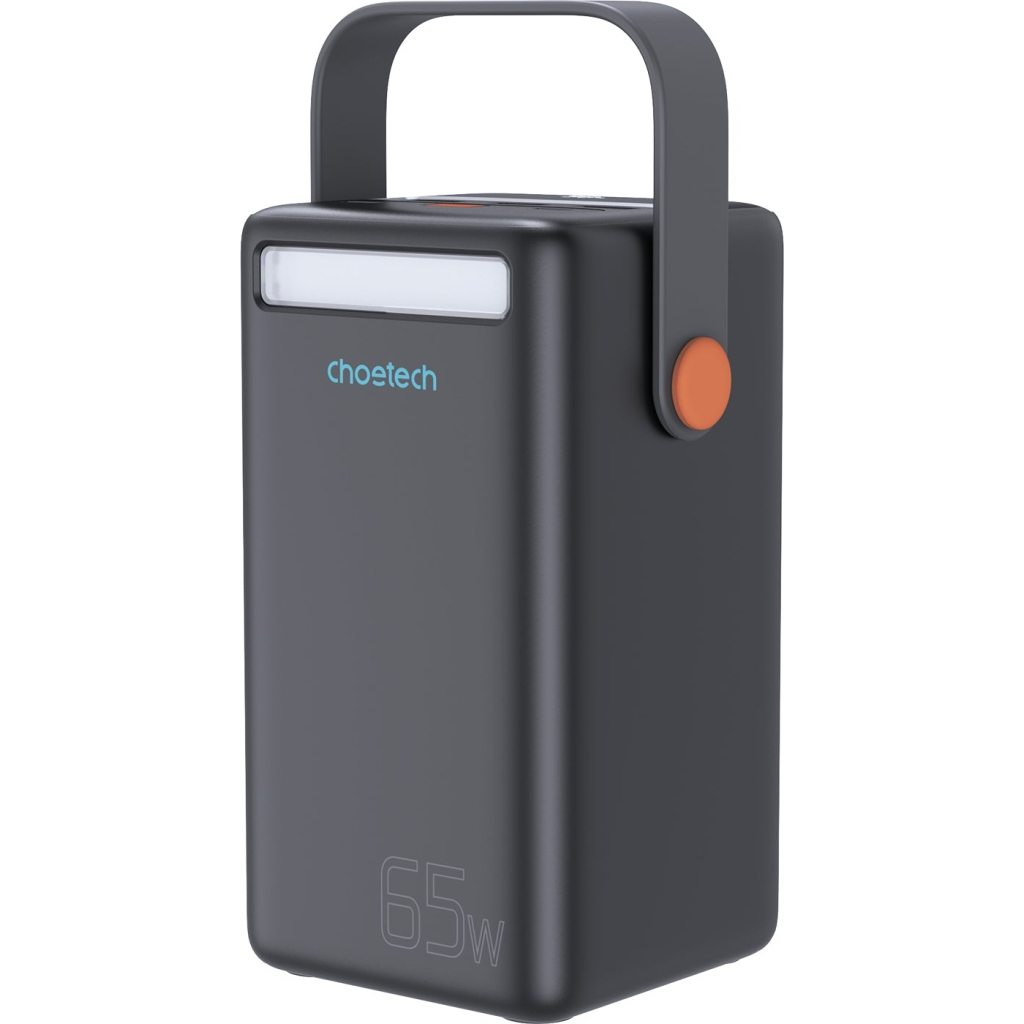 Батарея універсальна Choetech 50000mAh, PD/3.0/65W, QC/3.0/18W, USB-C, 3*USB-A, mirco USB, LED Light (B664-CCBE) - зображення 2