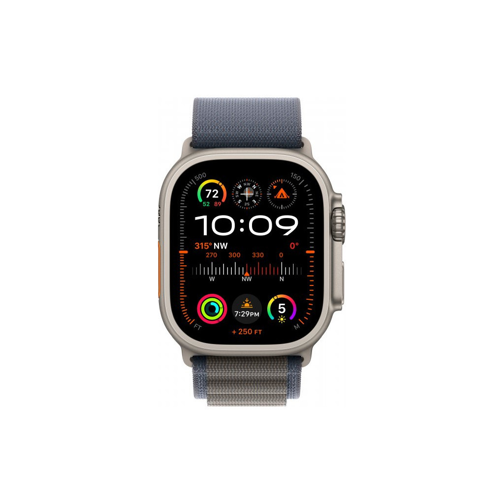 Смарт-годинник Apple Watch Ultra 2 GPS + Cellular, 49mm Titanium Case with Blue Alpine Loop - Large (MREQ3UL/A) - зображення 2