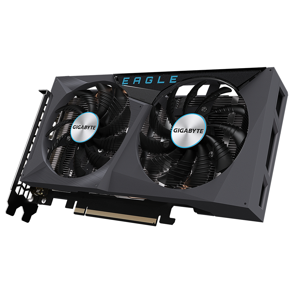 Відеокарта GIGABYTE GeForce RTX3050 8Gb EAGLE (GV-N3050EAGLE-8GD) - зображення 3