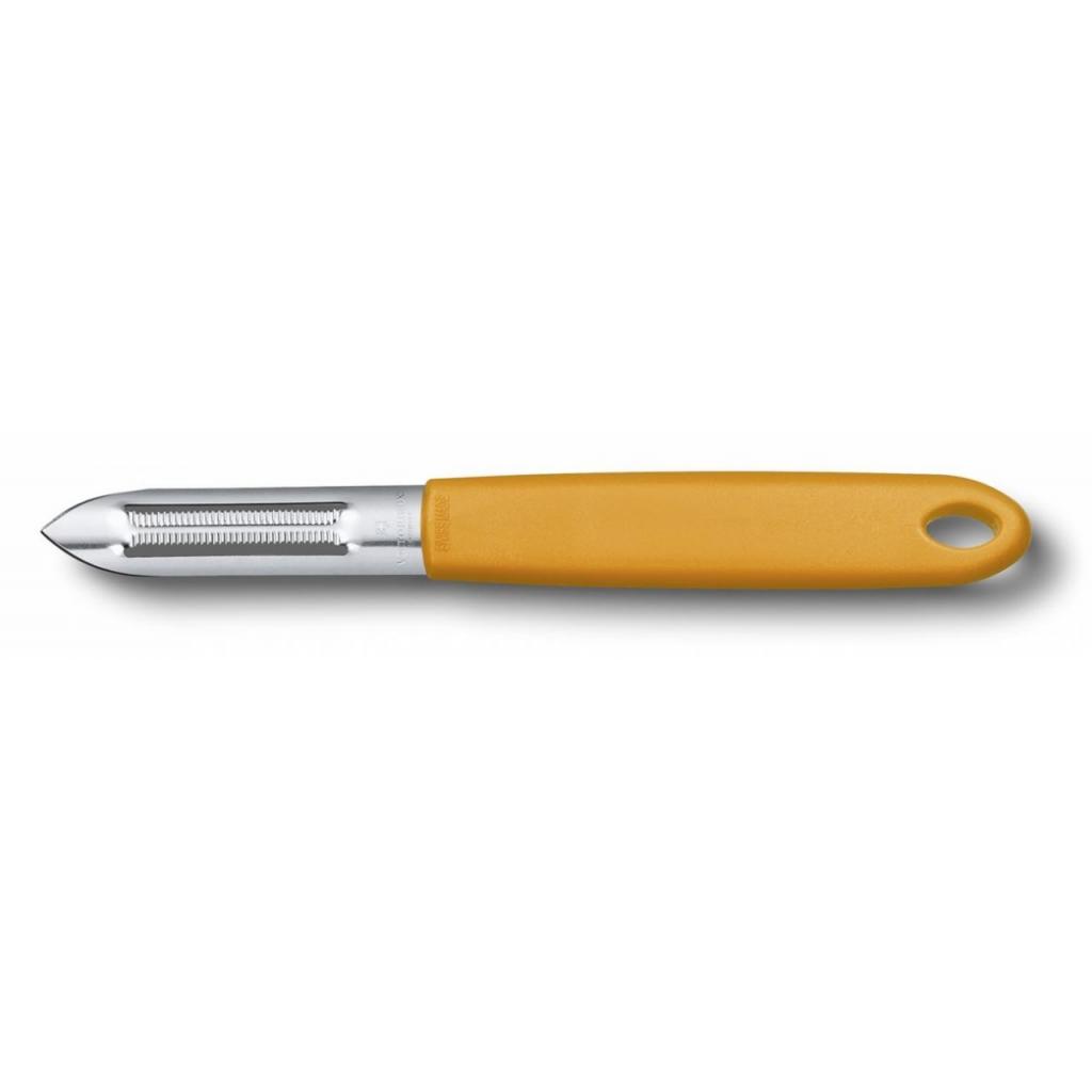 Овочечистка Victorinox 165 мм, серрейторне лезо, помаранчева (7.6077.9) - зображення 1