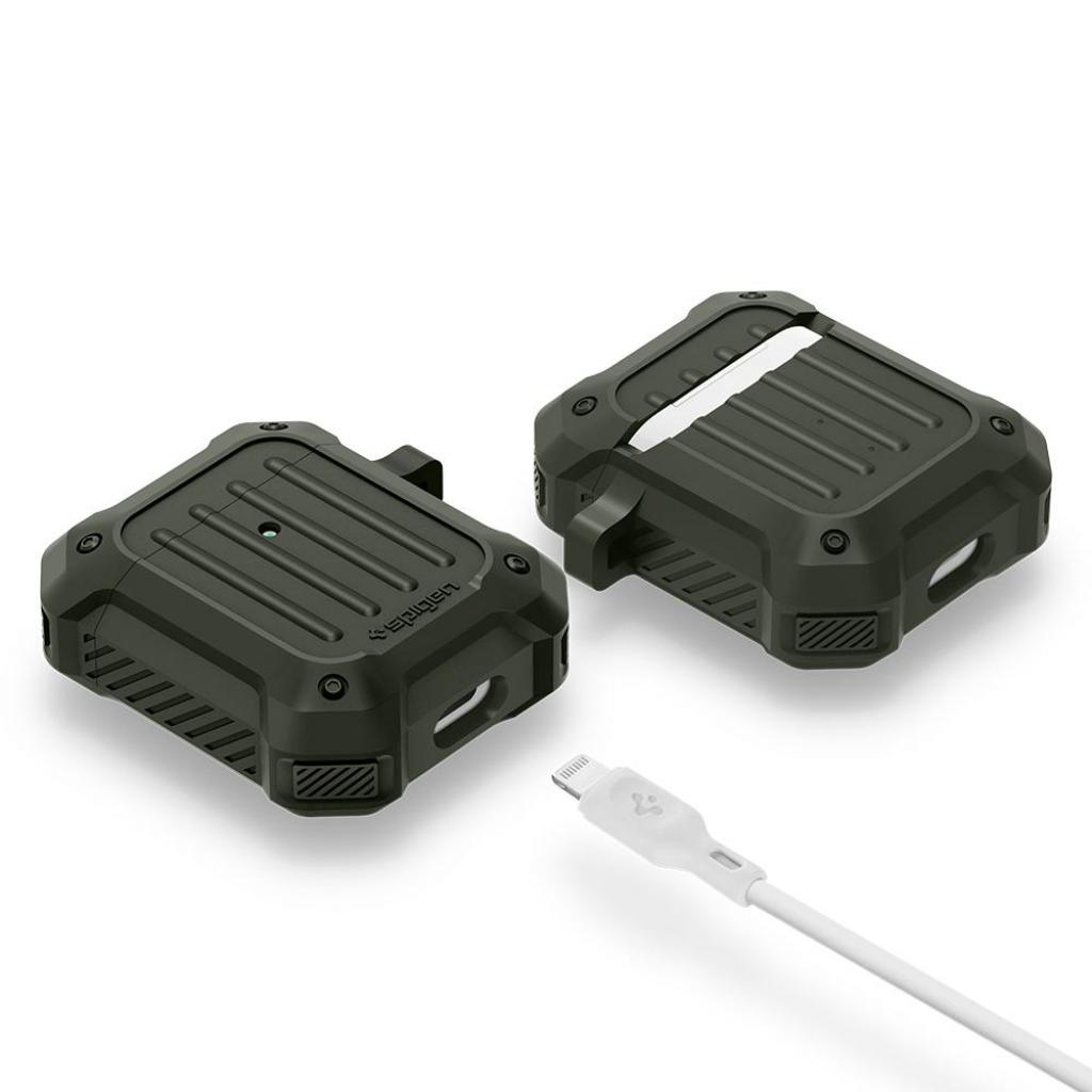 Чохол для навушників Spigen для Airpods Tough Armor Military Green (074CS26499) - зображення 9