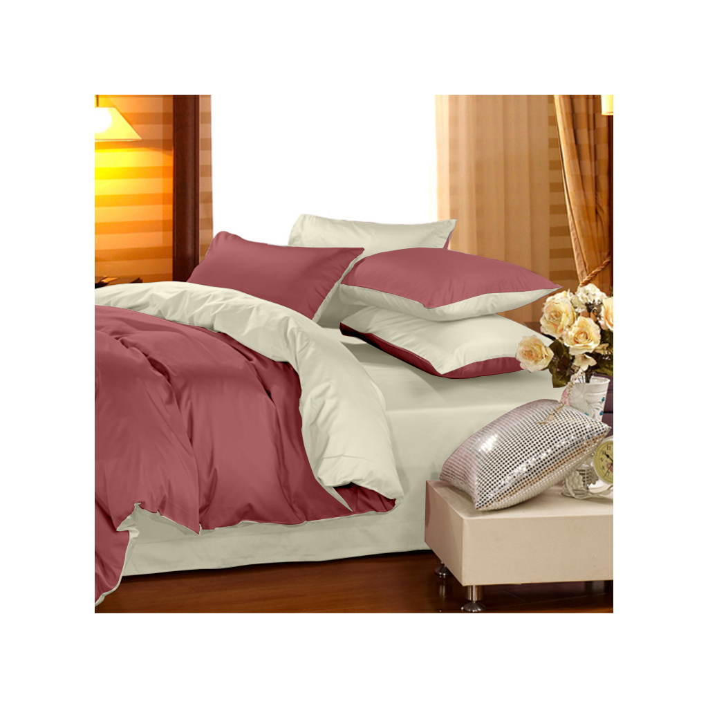 Постільна білизна MirSon Сатин Premium 0847 + 0840 Ruby King Size (2200002031271) - зображення 1