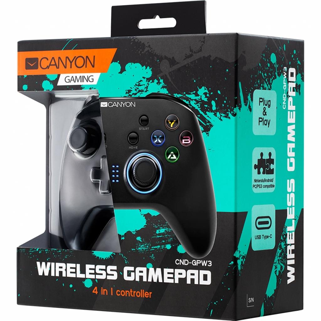 Геймпад Canyon CND-GPW3 Wireless android/PC Black (CND-GPW3) - зображення 4