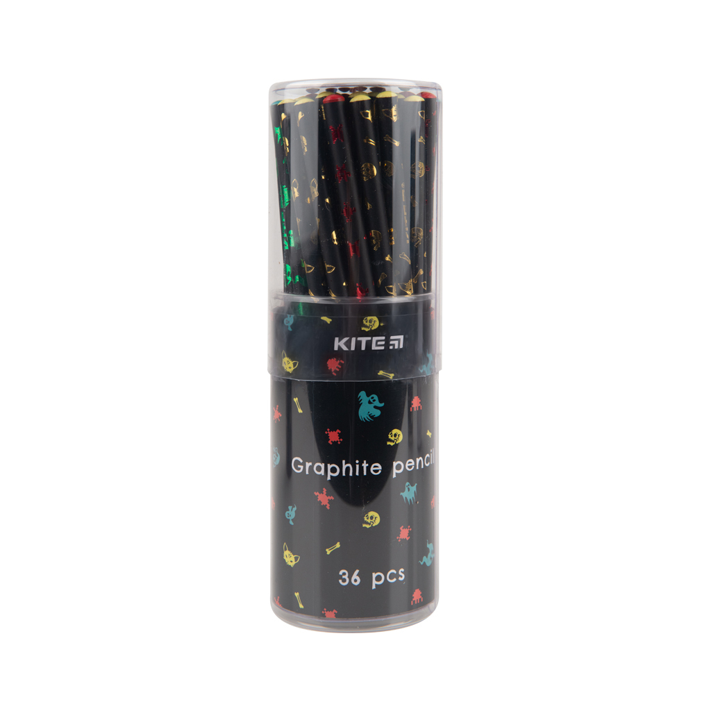 Олівець графітний Kite чорний корпус, туба (K22-159-1) - зображення 2