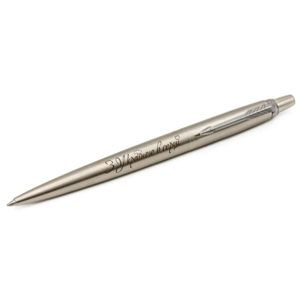 Ручка кулькова Parker JOTTER 17 UKRAINE SS CT BP З Україною в серці (16132_T208b) - зображення 3