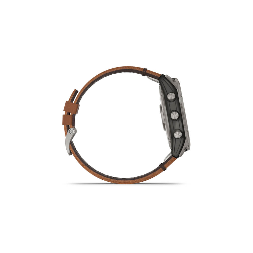 Смарт-годинник Garmin fenix 7X Sapph Sol Titanium w/ Chestnut Leather, GPS (010-02541-19) - зображення 5