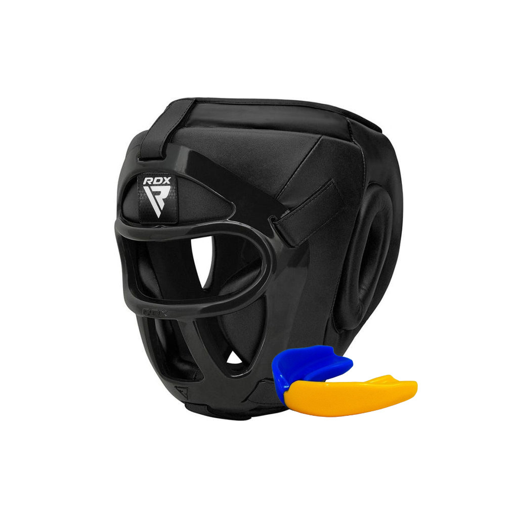 Боксерський шолом RDX T1 Grill Full Black S (HGR-T1FB-S) - зображення 1