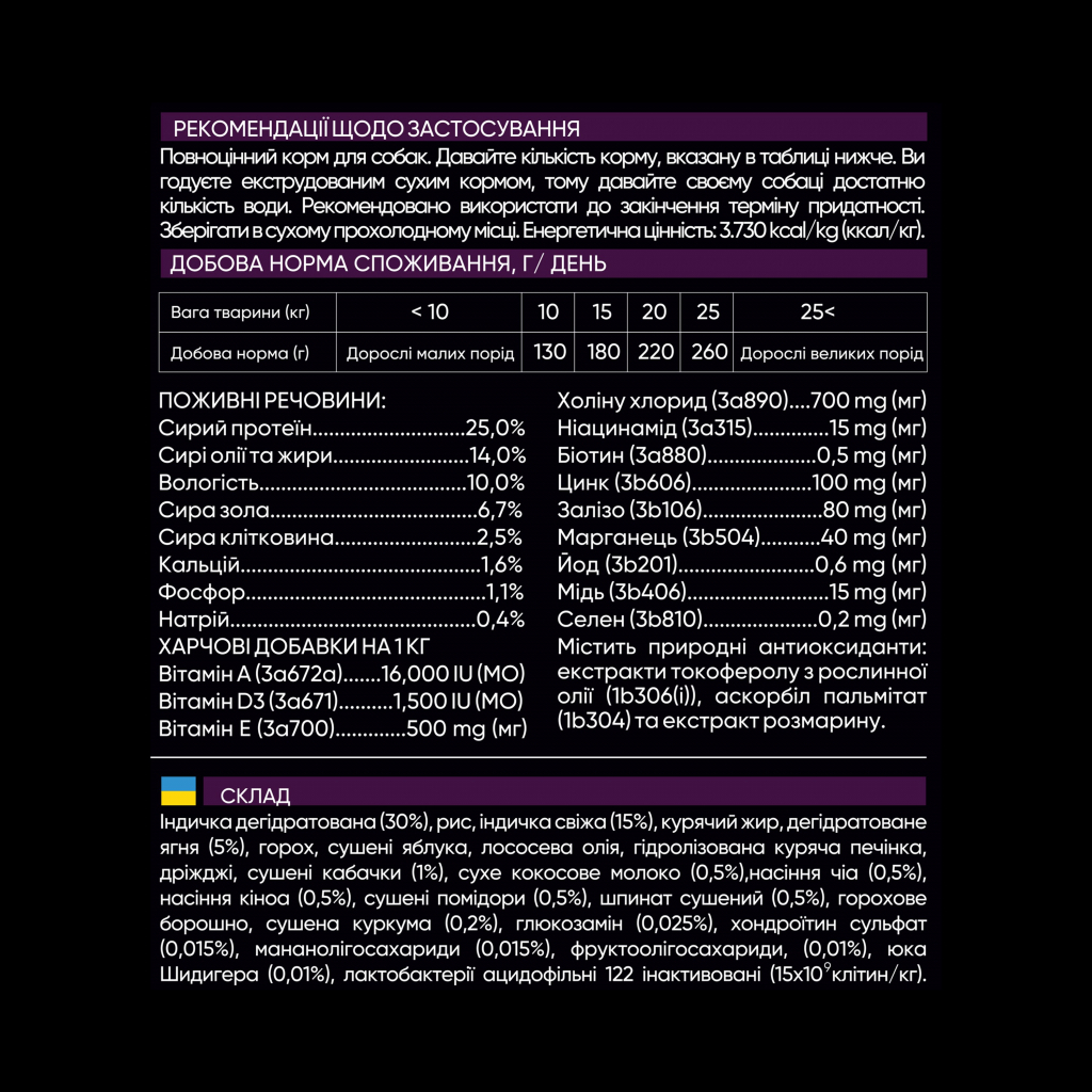 Сухий корм для собак Savory Medium Breed rich in Fresh Turkey and Lamb 3 кг (4820232630266) - зображення 4