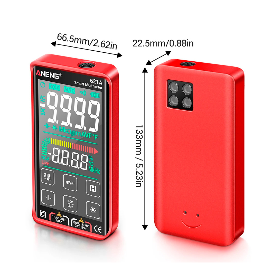Цифровий мультиметр ANENG 621A, V, A, R, C, T, F (AN621A) - зображення 4