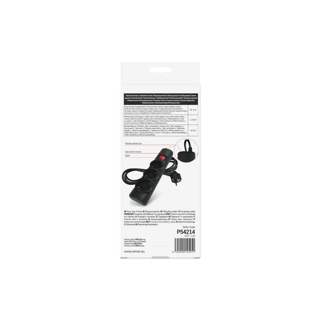 Мережевий подовжувач EMOS P54214 - зображення 4