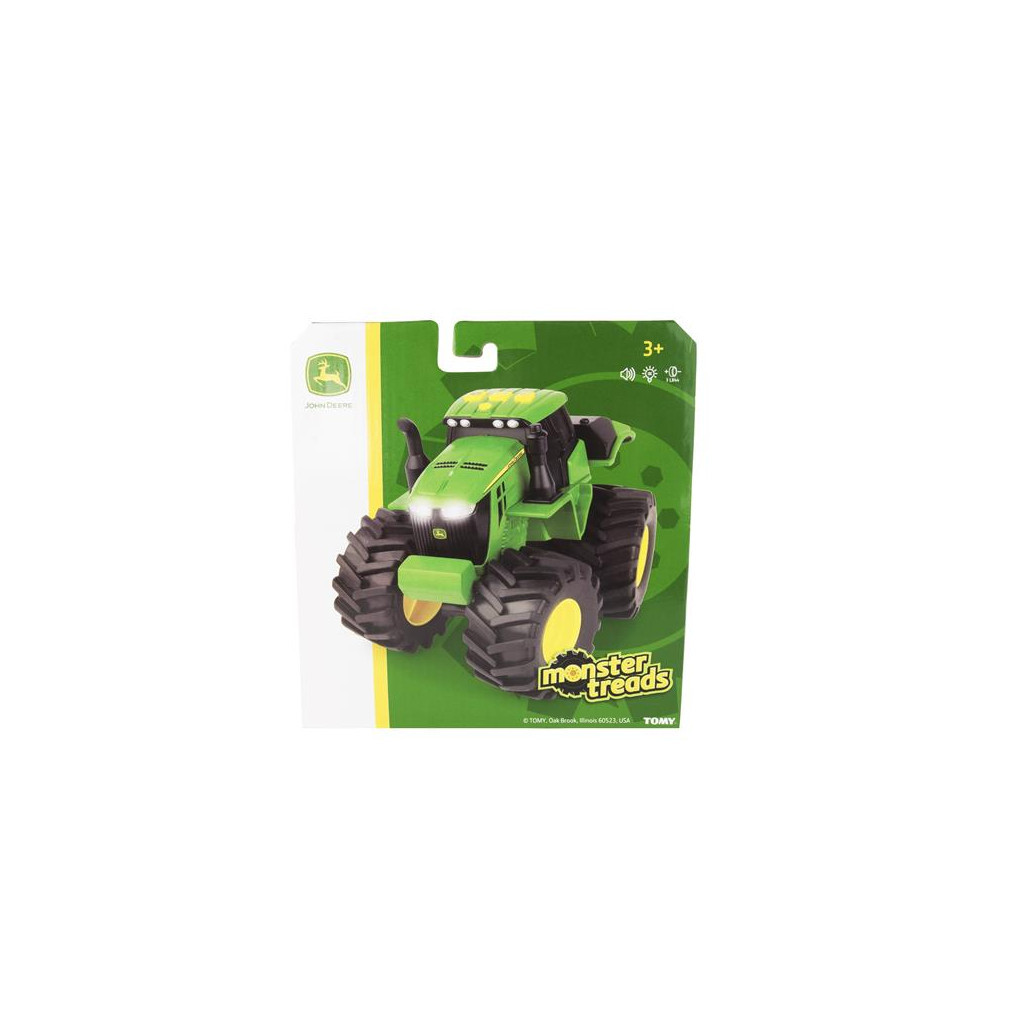 Спецтехніка John Deere Kids Трактор Monster Treads з великими колесами зі світлом і звуком (46656) - зображення 2