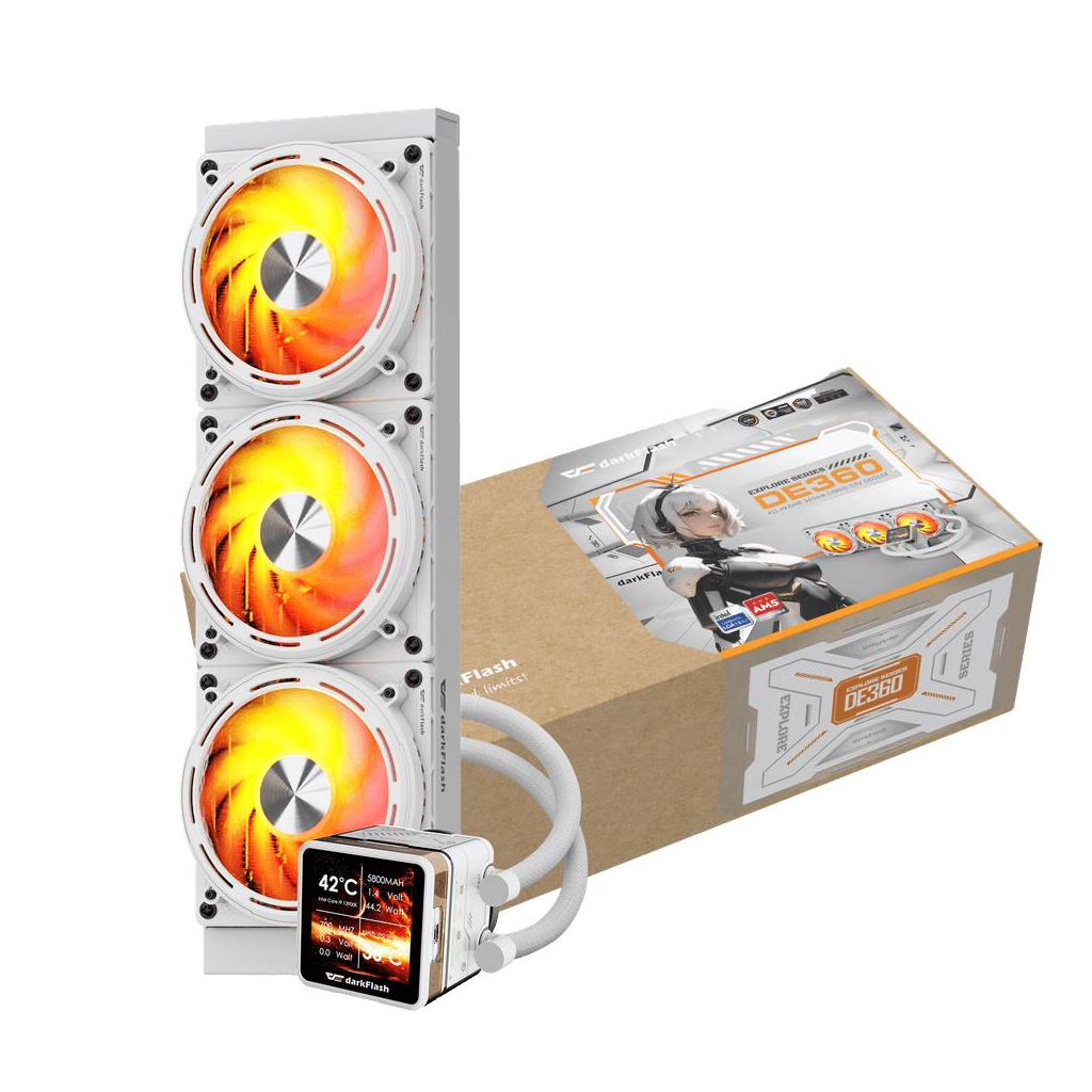 Кулер до процесора DARKFLASH DE360 WHITE - зображення 4