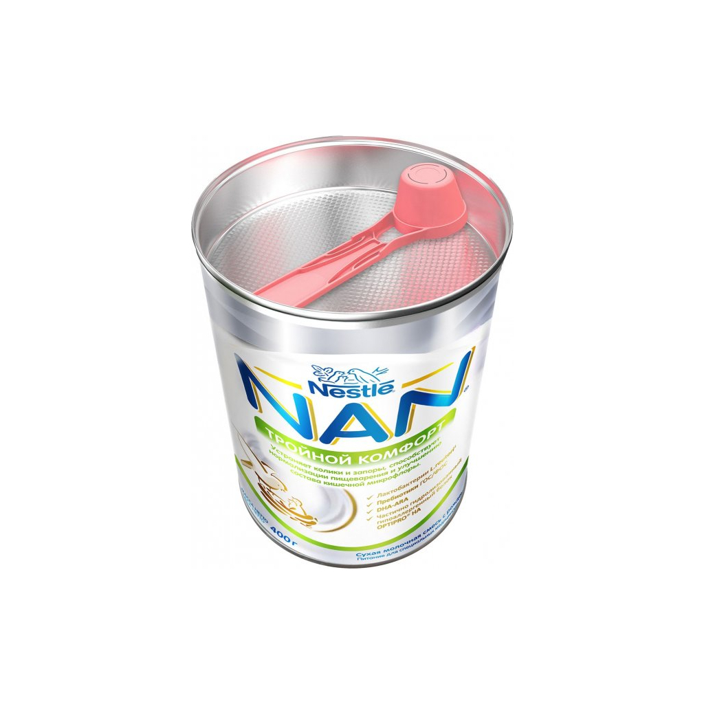 Дитяча суміш Nestle NAN Потрійний комфорт з народження, 400 г (7613035351462) - изображение 3