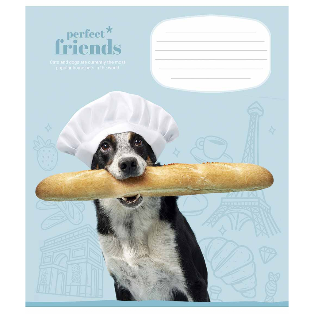 Зошит Школярик Perfect friends 12 аркушів клітинка (012-3250K) - зображення 1