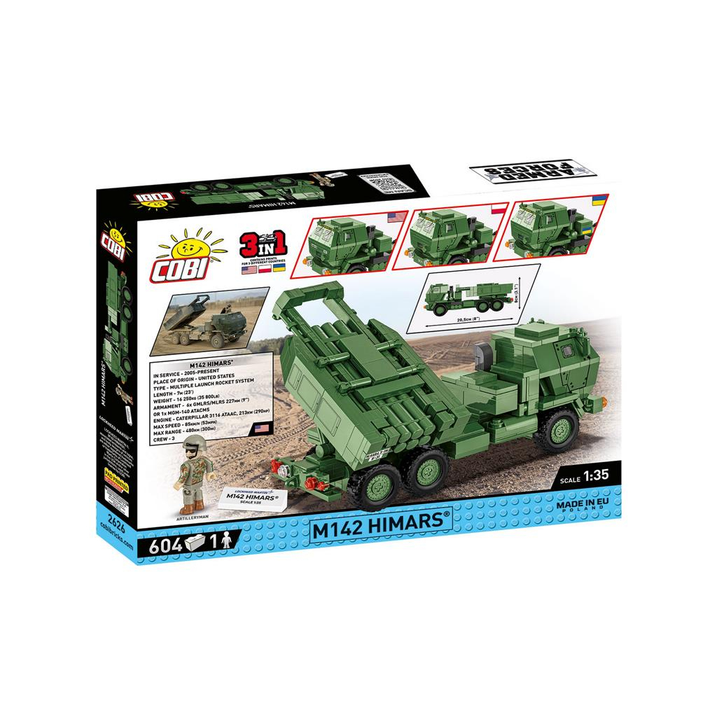 Конструктор Cobi РСЗВ Himars M142 (UA/PL/US), 604 деталі (COBI-2626) - зображення 6