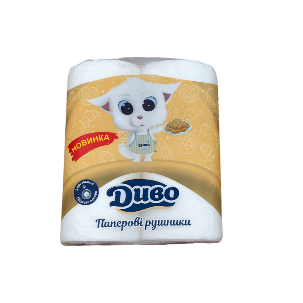 Паперові рушники Диво З ароматом свіжого печива 2 шари 2 рулони (4820003837443) - зображення 5