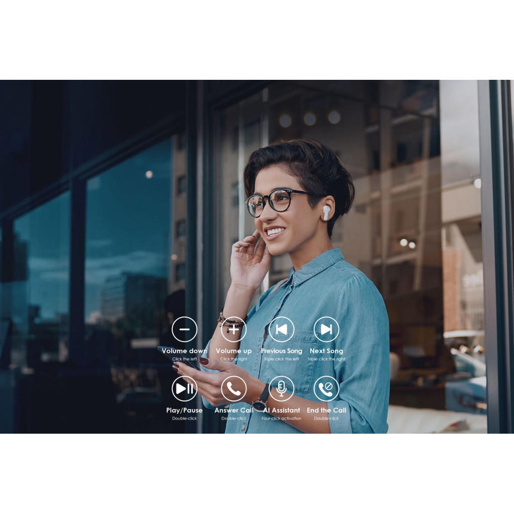 Навушники Tecno Buds 1 White (4895180763274) - зображення 2