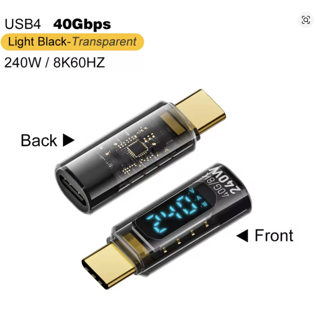 Перехідник USB-C M to USB-C F 40Gbps 240W 8K with display XoKo (AC-240TCС) - зображення 5