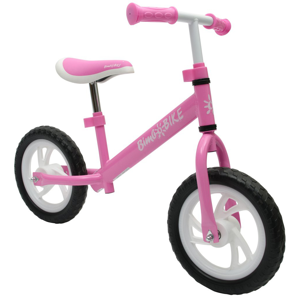 Біговел Bimbo Bike 12`, рожево-білий (75901-IS) - зображення 1