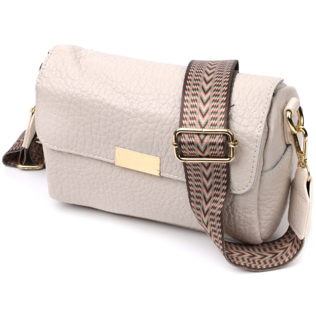 Сумка Vintage Шкіряна жіноча Біла (22404) - зображення 1