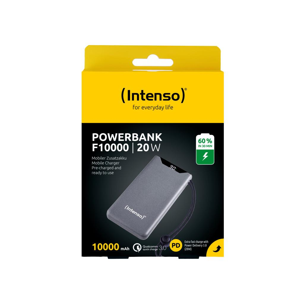 Батарея універсальна Intenso F10000 10000mAh QC3.0 grey (7332034) - зображення 3