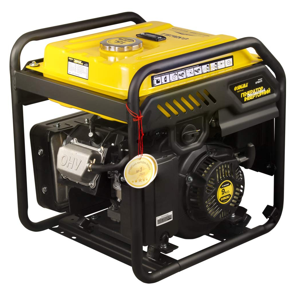 Генератор Sigma інверторний, 5.5/6.0kW, 15л, з виведенням під АВР (5710771) - зображення 7