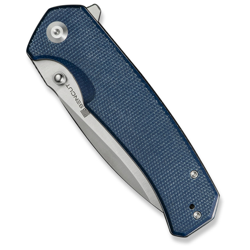 Ніж Sencut Skarnax, Blue Micarta, Satin (S24025-3) - зображення 6