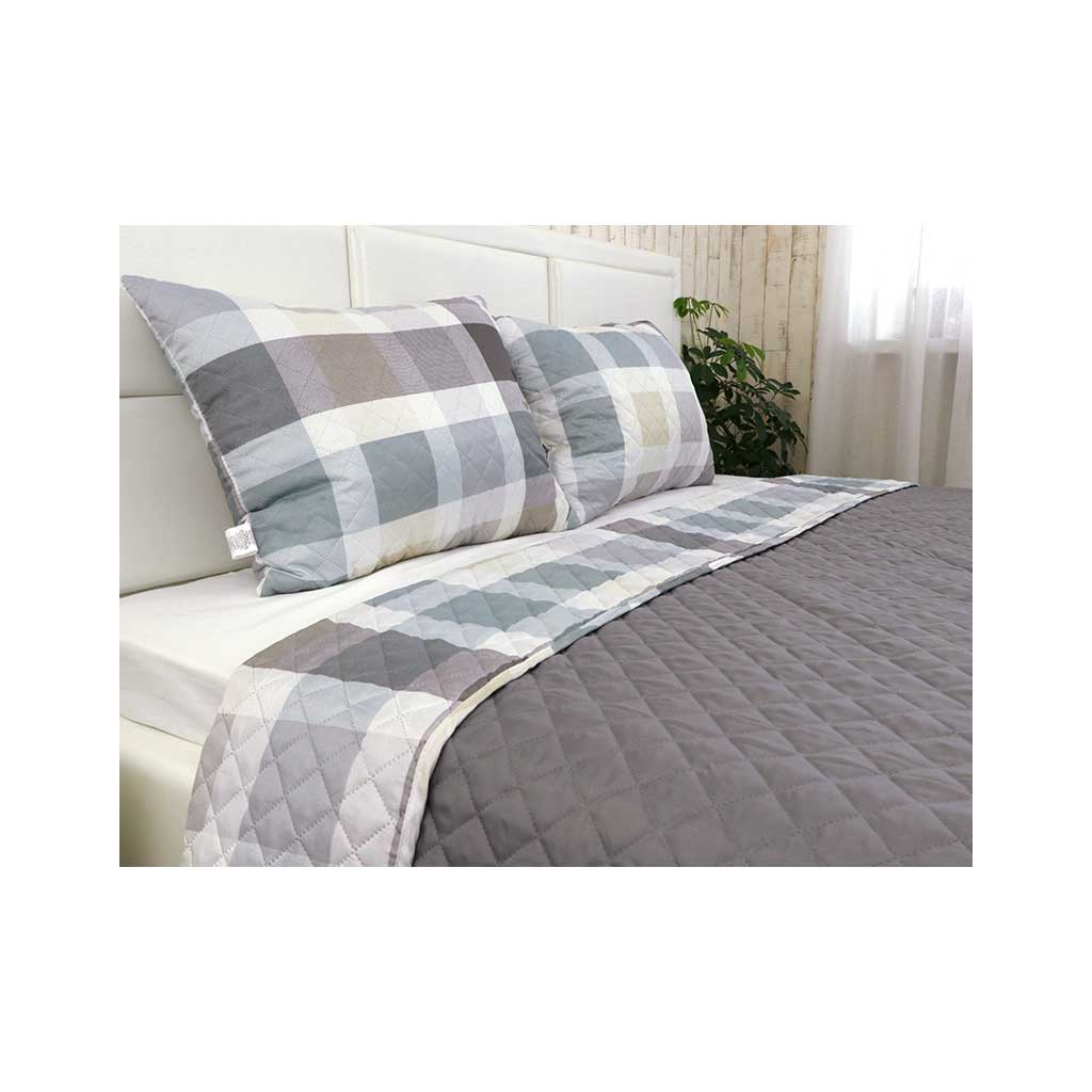 Покривало Руно двостороннє Клітинка 212х240 см (329.53У_Клітинка) - изображение 5