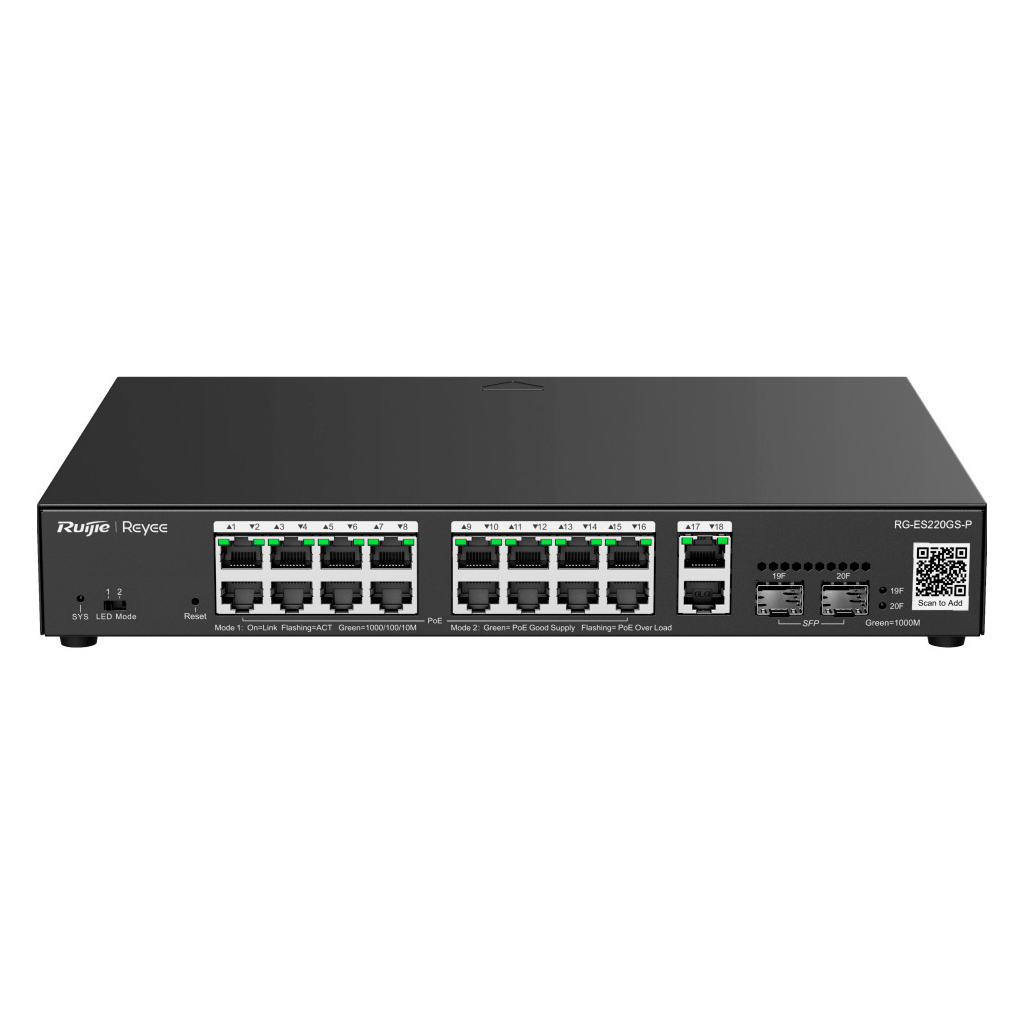 Комутатор мережевий Ruijie Networks RG-ES220GS-P - изображение 1
