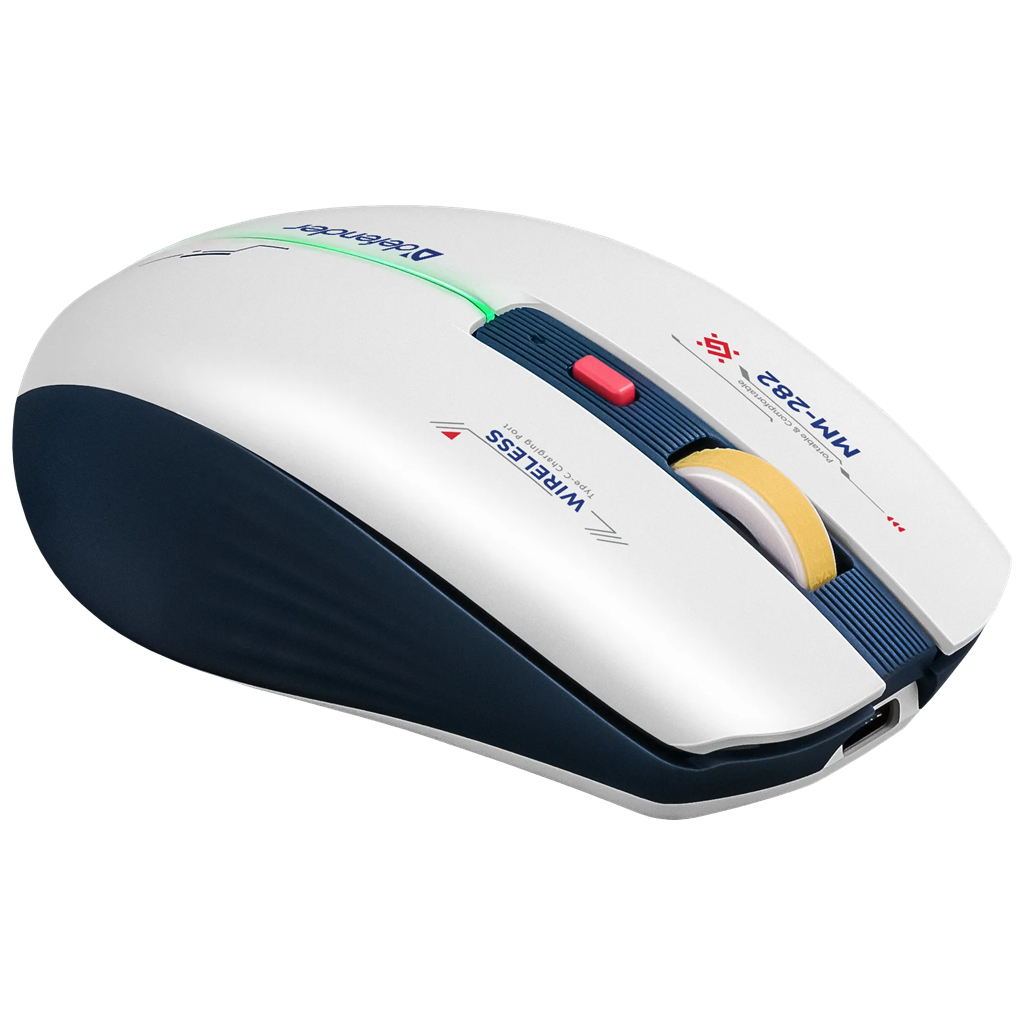 Мишка Defender Dila MM-282 Wireless White/Blue (52282) - зображення 2