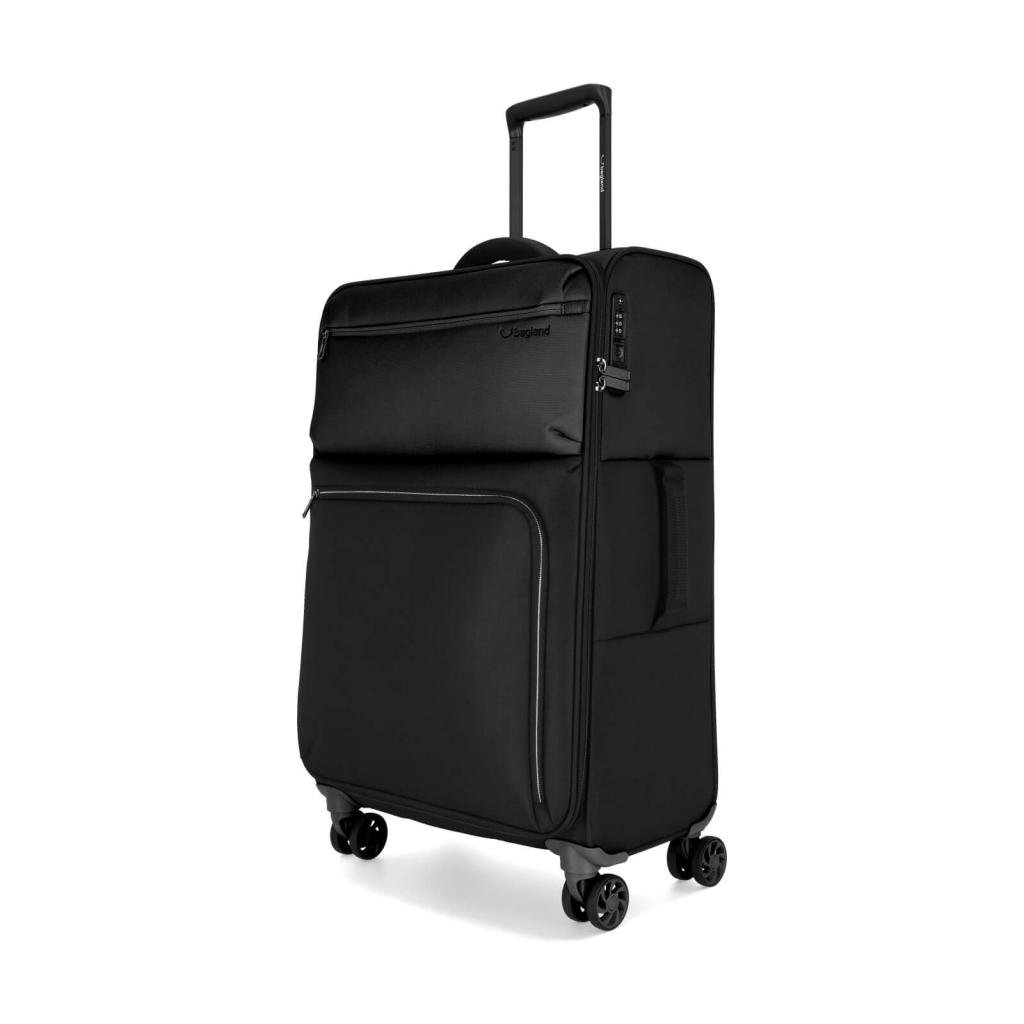 Валіза Bagland Stella середня 57 л чорна (1142921825) - зображення 2
