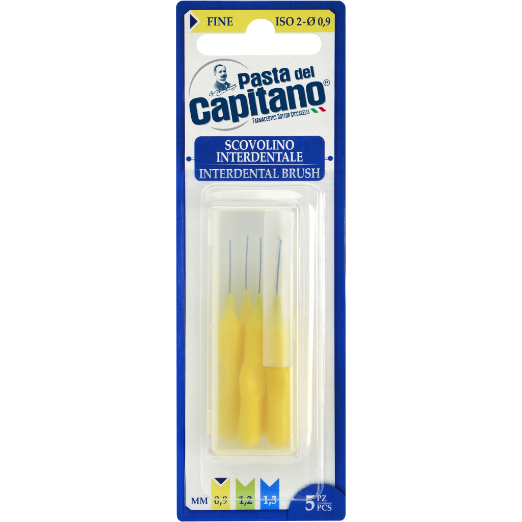 Щітки для міжзубних проміжків Pasta del Capitano Interdental Brush Fine 0.9 мм 5 шт. (8002140033902) - зображення 1