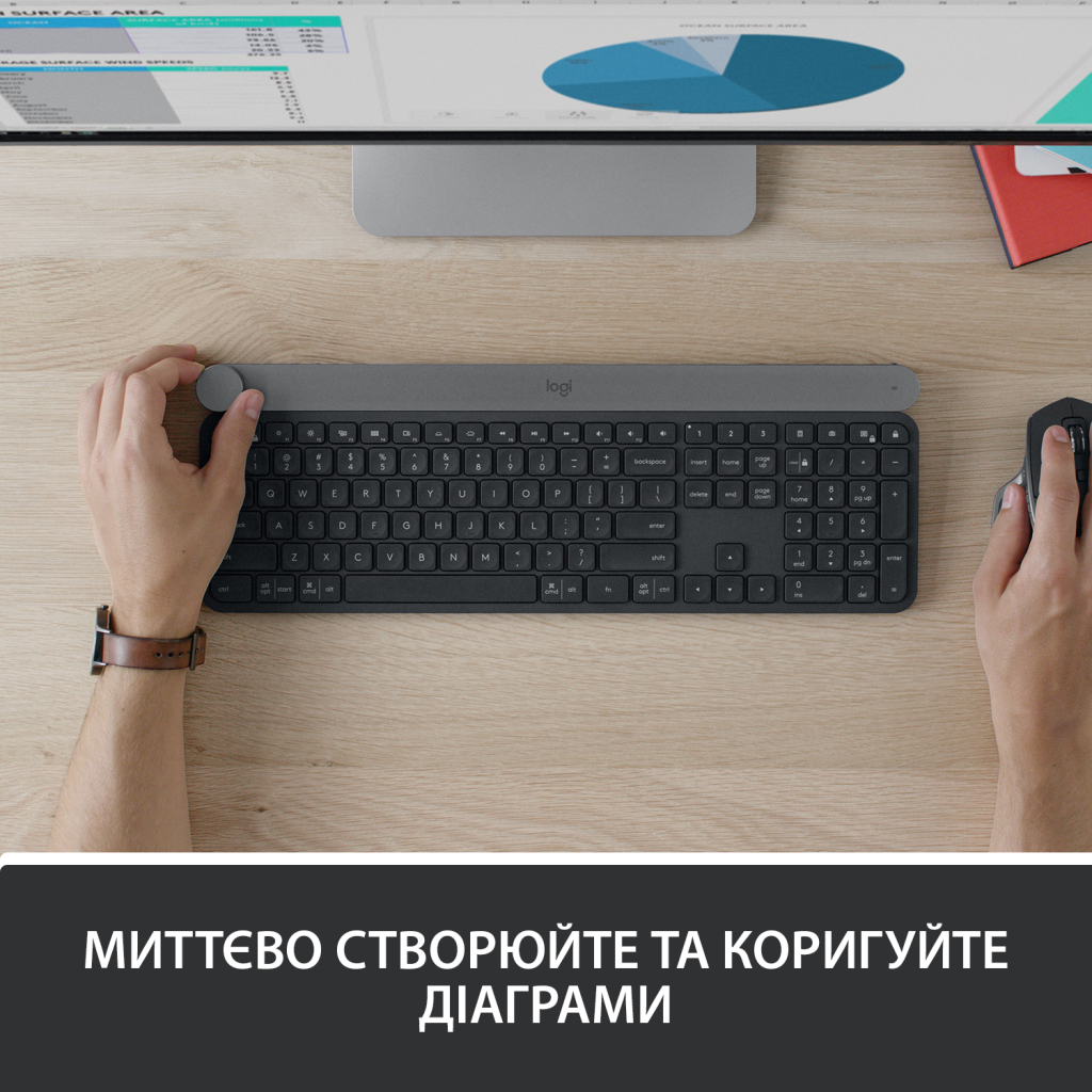 Клавіатура Logitech Craft Wireless UA (920-008504) - зображення 3