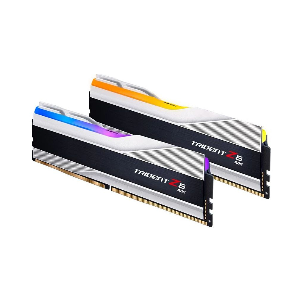 Модуль пам'яті для комп'ютера DDR5 32GB (2x16GB) 6600 Trident Z5 RGB Silver G.Skill (F5-6600J3440G16GX2-TZ5RS) - зображення 2