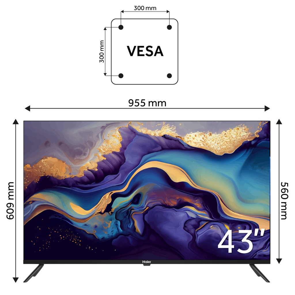 Телевізор Haier H43K801FG - зображення 3