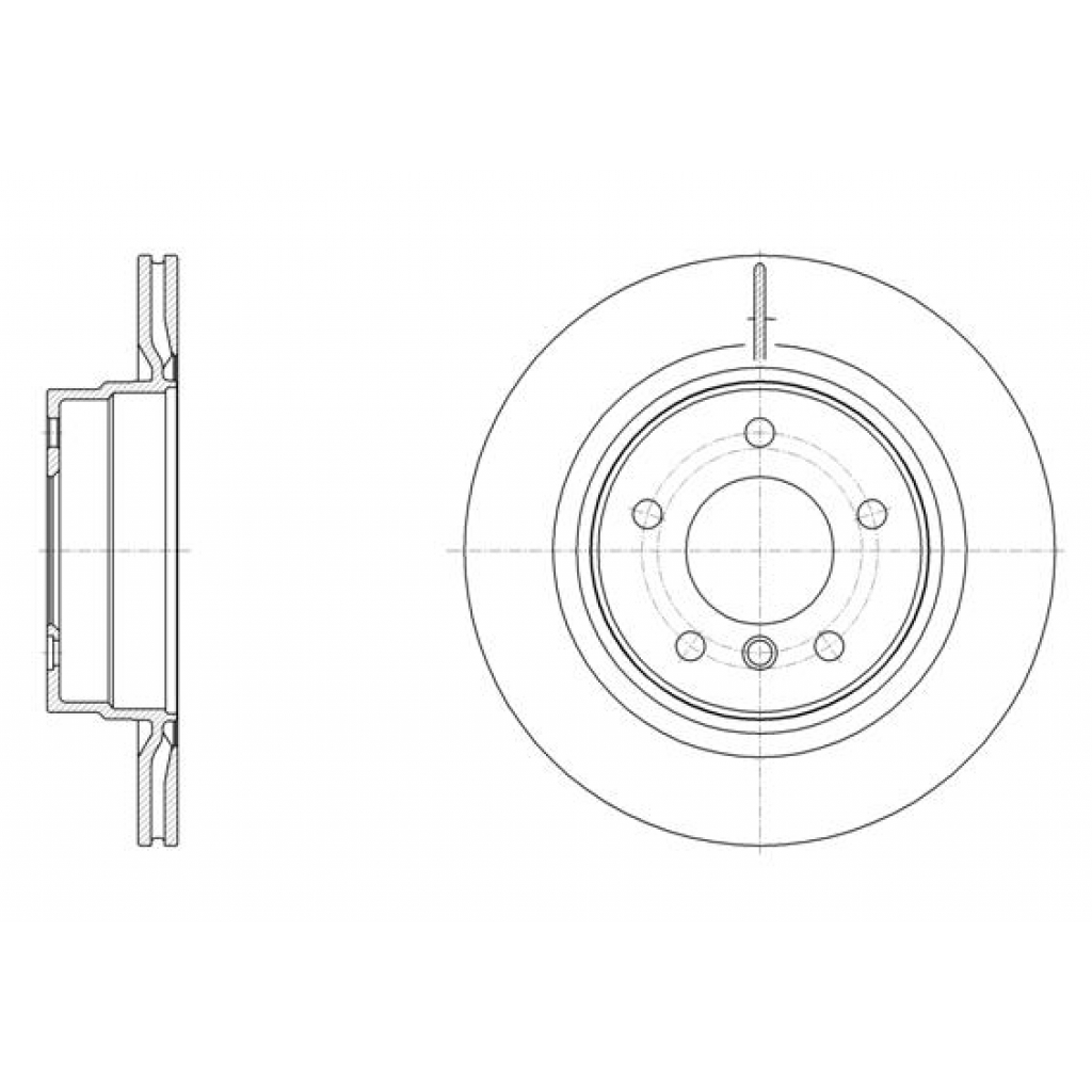 Гальмівний диск REMSA 61495.10 - зображення 1
