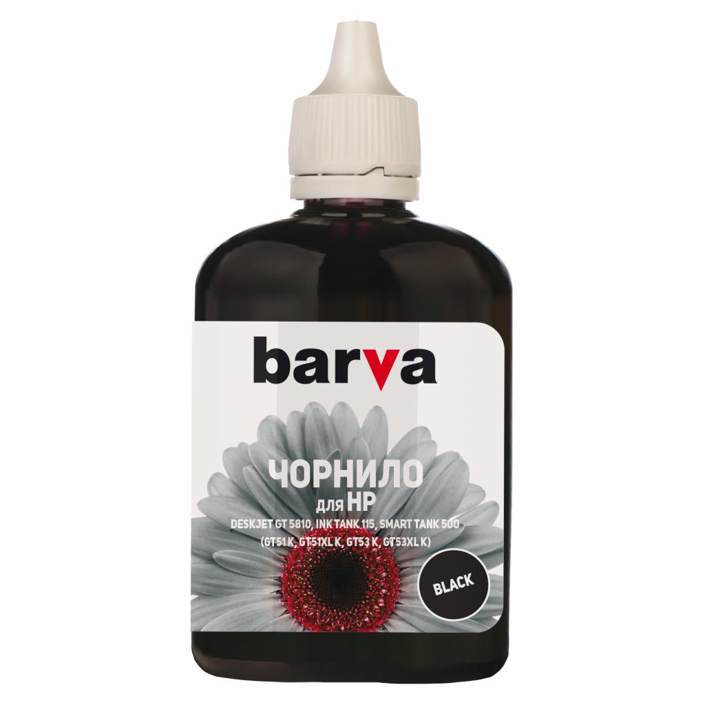 Чорнило Barva HP GT51K/GT53K 100мл BLACK Pigmented (HGT53-735) - зображення 1