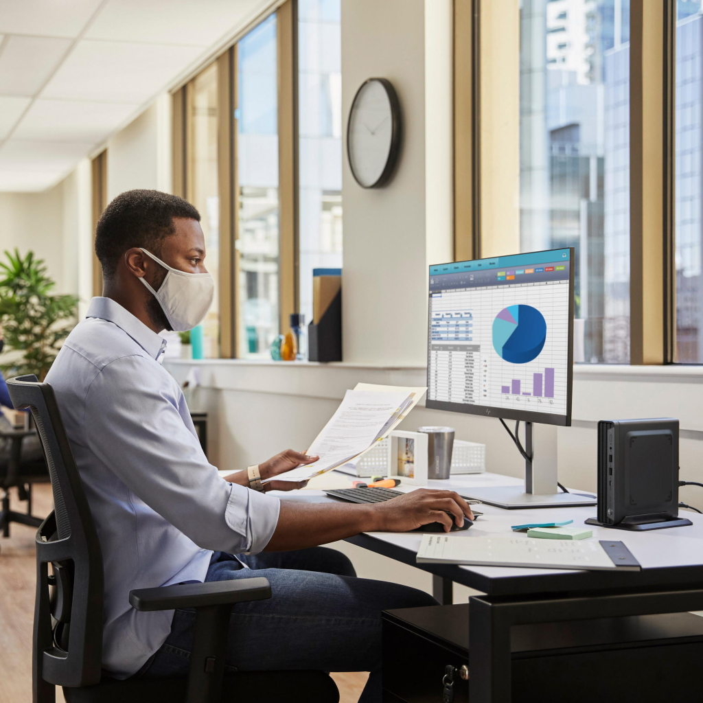 Комп'ютер HP Pro 400 G9 Mini / i3-12100T, 8, 512, WiFi, кл+м, Win11P (885H4EA) - зображення 11