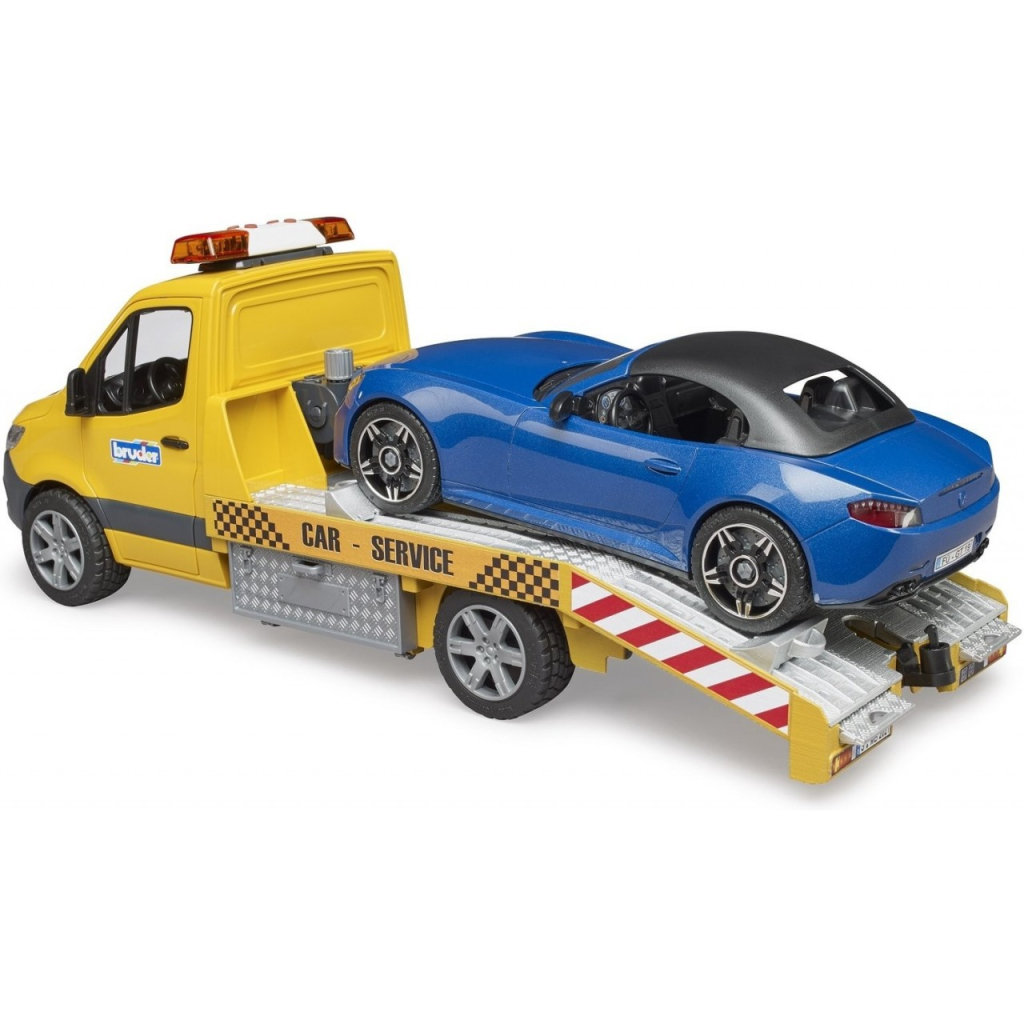 Спецтехніка Bruder автомобіль MB Sprinter евакуатор з родстером (02675) - зображення 2