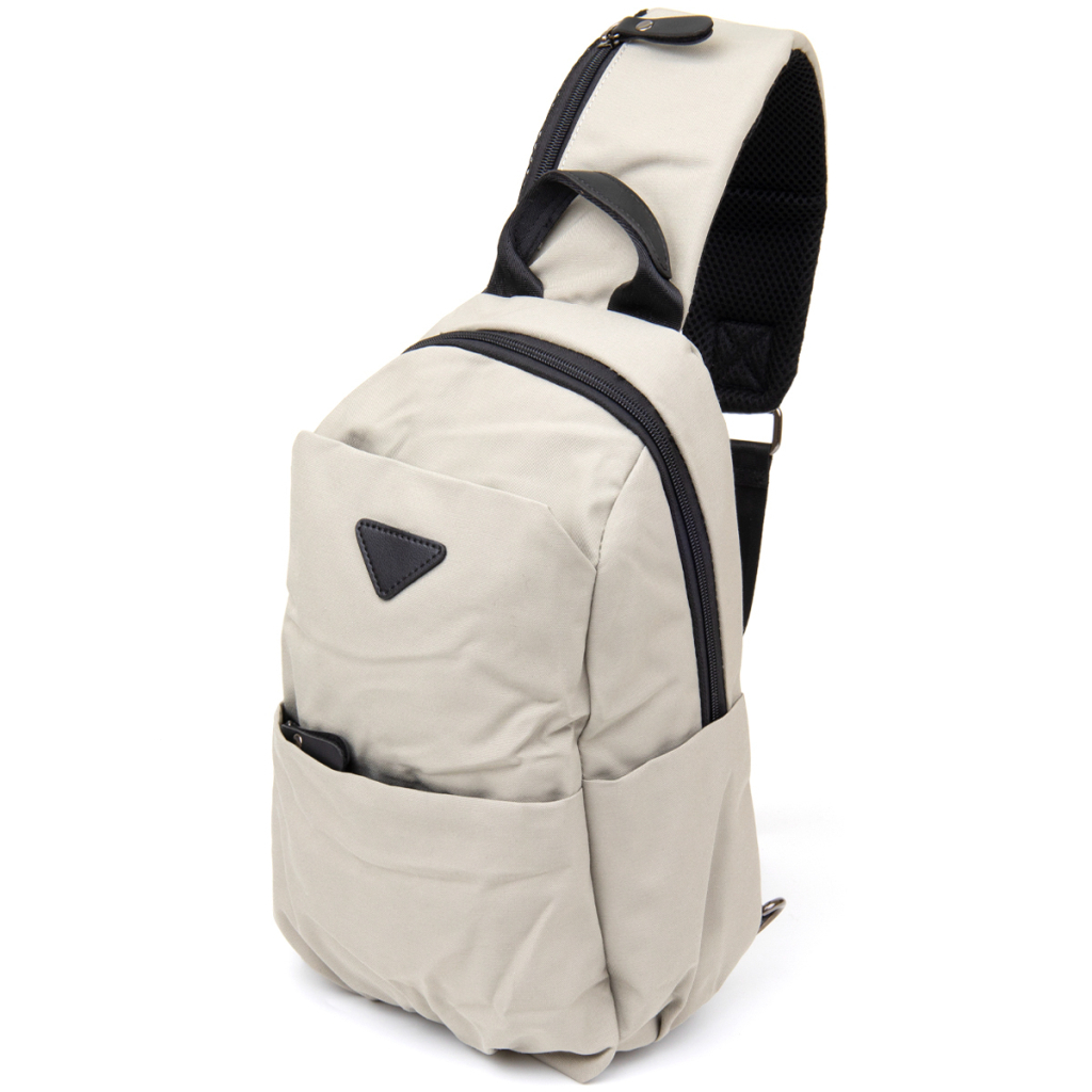 Сумка Vintage Через плече нейлон Світло-сіра (20631) - зображення 1