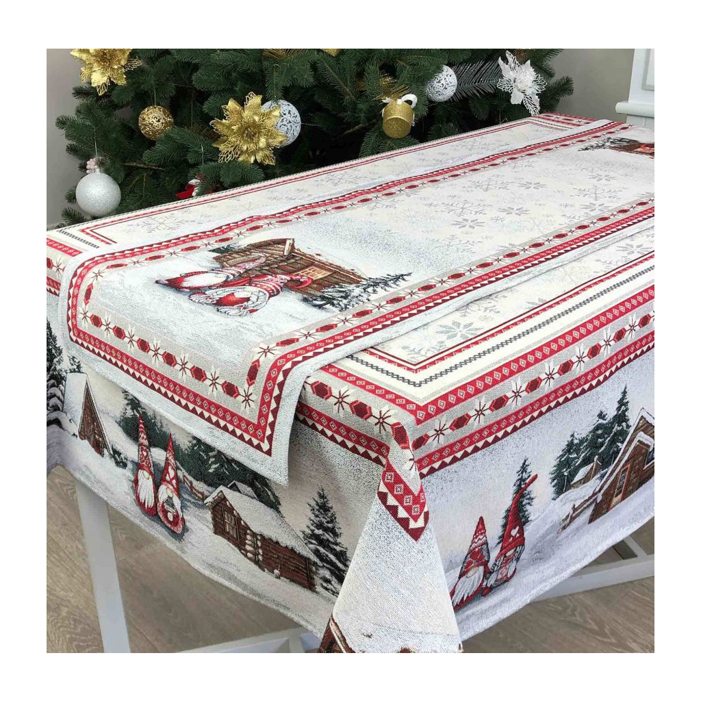 Доріжка на стіл Прованс гобеленова Snowfall 40х140 см (23403) - зображення 4