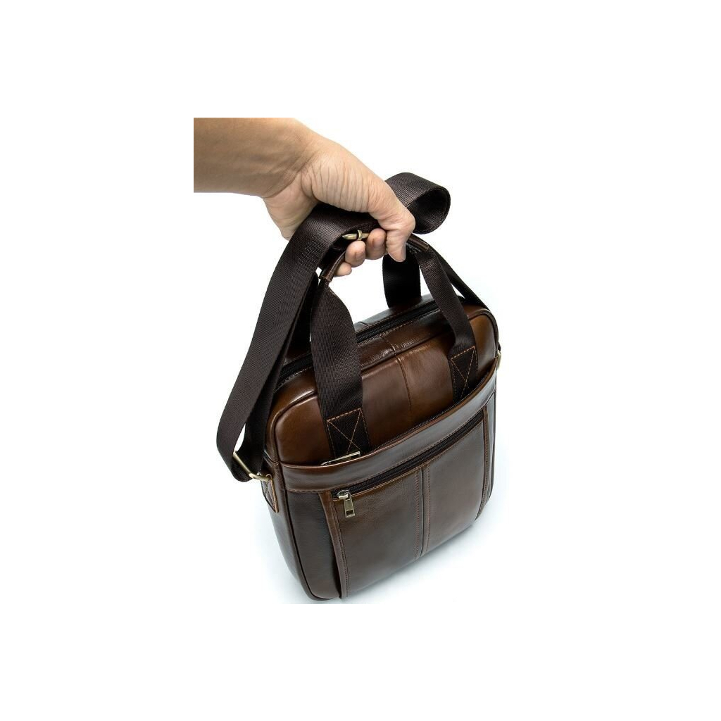 Сумка Vintage Чоловіча шкіряна Коричнева (14789) - зображення 10