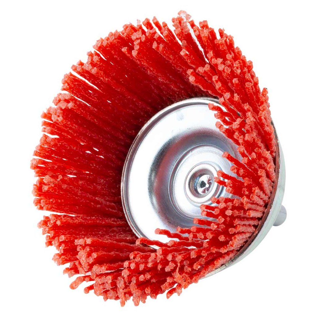 Щітка для електроінструменту Sigma дротяна чашеподібна 75мм хвостовик O6мм нейлонова 9015471 (9015471) - зображення 2