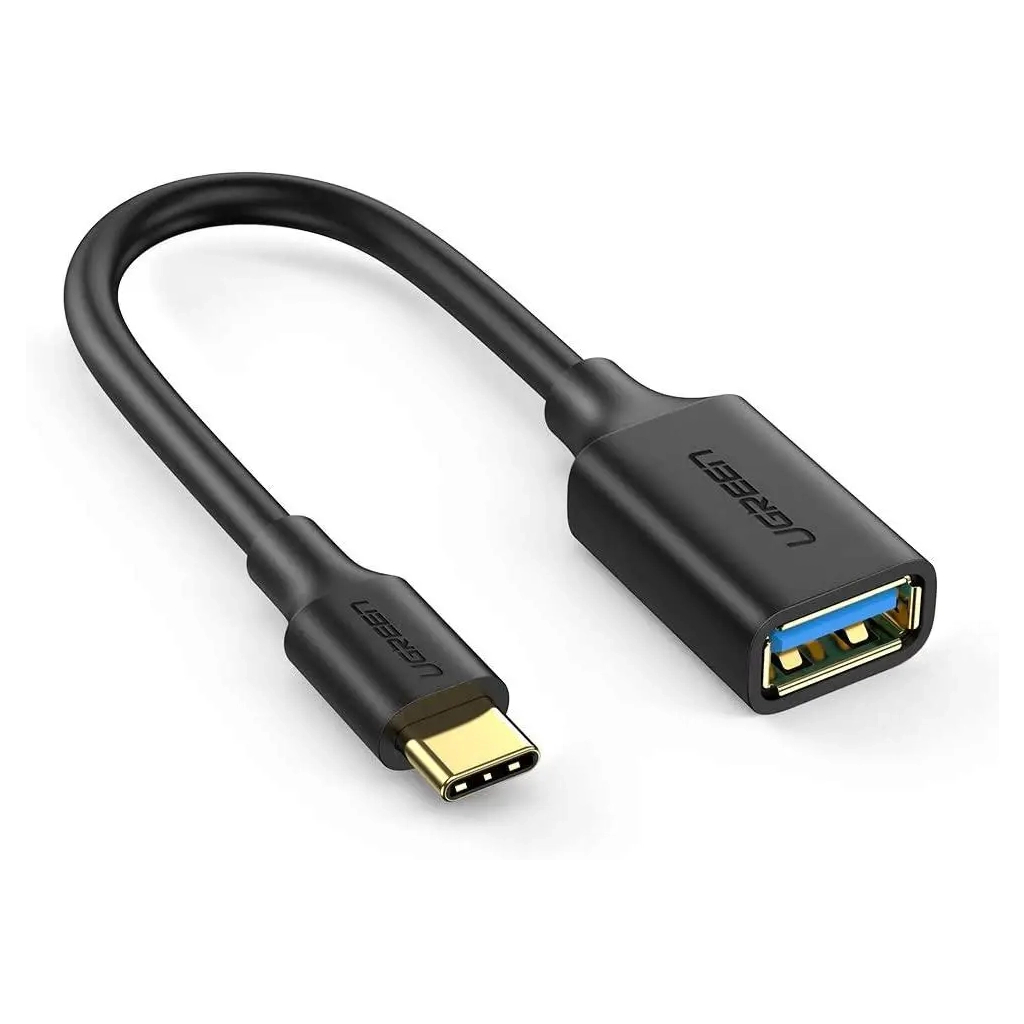 Перехідник OTG USB 3.0 AF to USB-C US154 black Ugreen (30701) - зображення 1