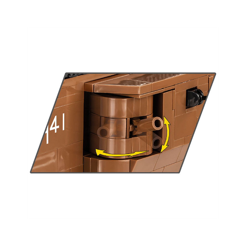 Конструктор Cobi Перша Світова Війна Танк Марк V самець, 837 деталей (COBI-2984) - зображення 4