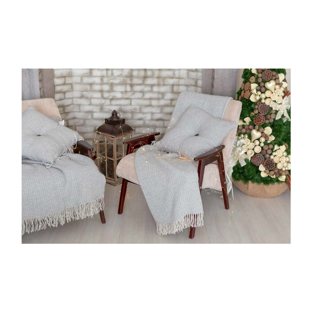 Плед Прованс Andgers 140x200 см Сірий (10953) - зображення 2