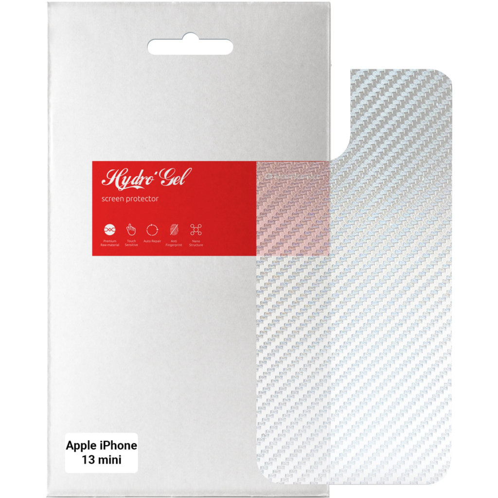 Плівка захисна Armorstandart back side Apple iPhone 13 mini Carbone Silver (ARM61064) - зображення 1