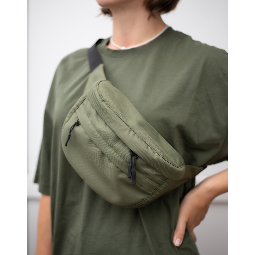 Сумка-бананка Vinga BiG Olive, Oxford 600D (VBBO600OL) - зображення 5