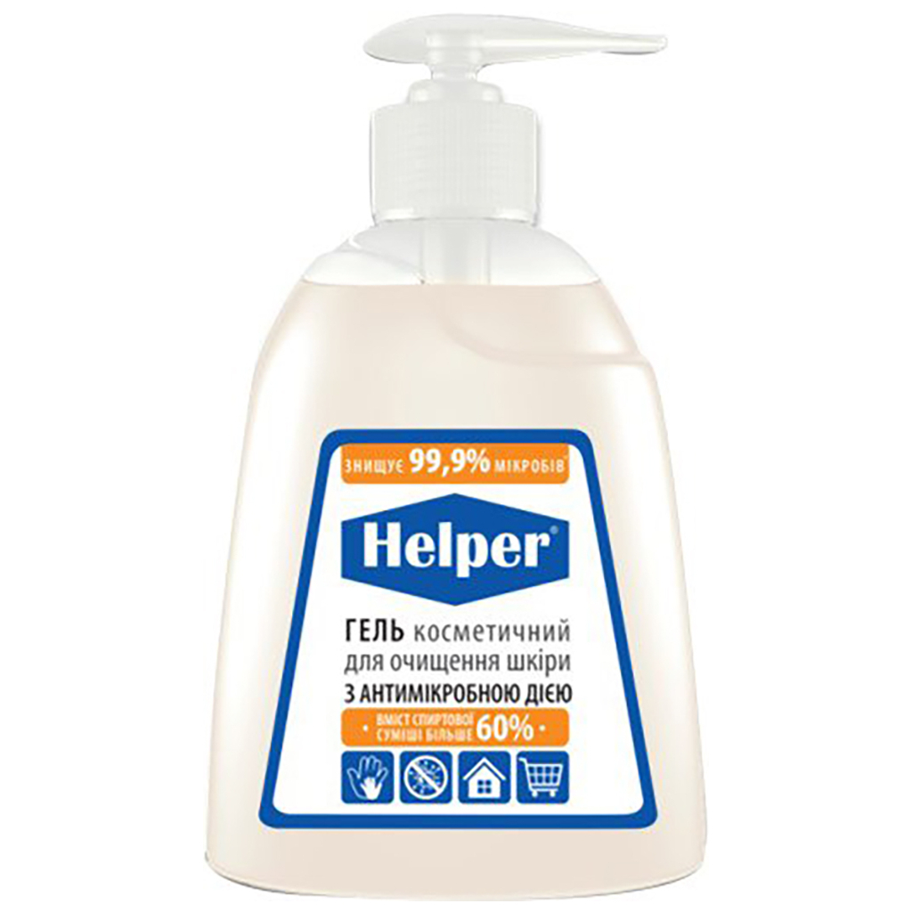 Антисептик для рук Helper Гель з антимікробною дією 300 мл (4823019008289) - зображення 1