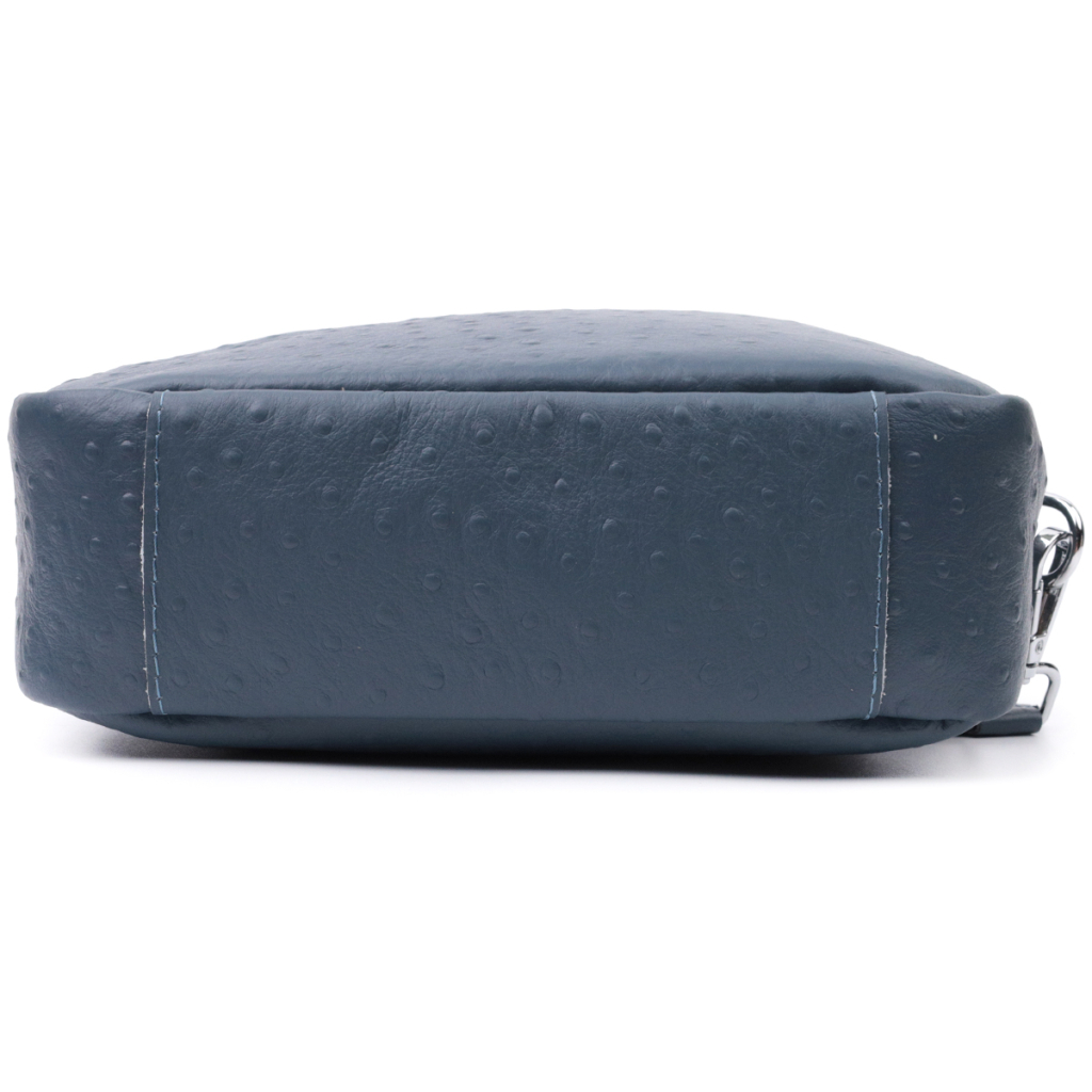Сумка Vintage Жіноча з фактурної натуральної шкіри Синя (22661) - зображення 6